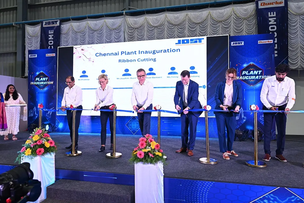 Cutting the ribbon